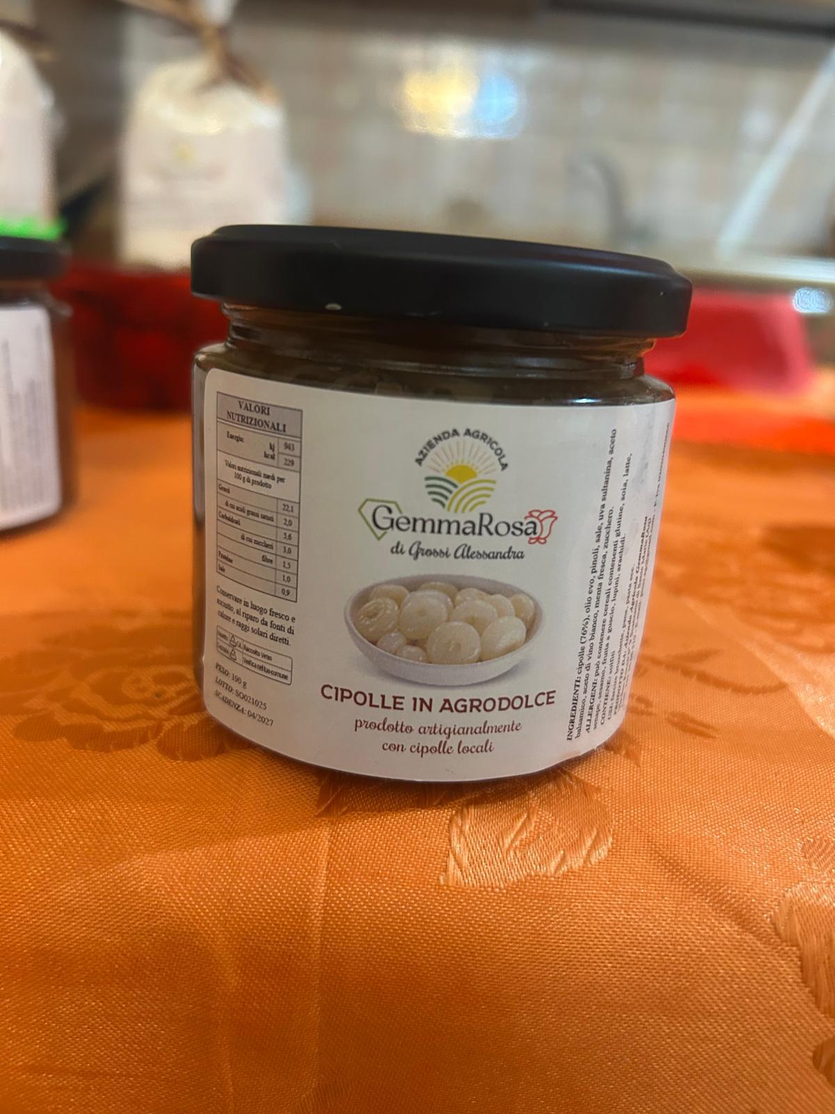 Cipolle in Agrodolce — Contorno gourmet pronto all’uso 190 gr