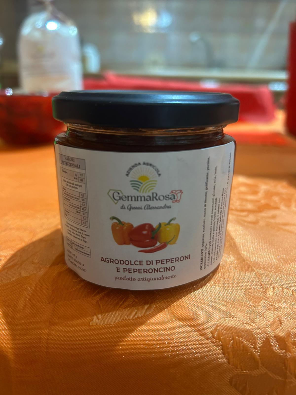 Agrodolce di Peperoni e Peperoncino 240 gr